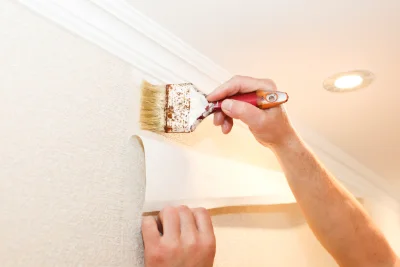 Pose de papier peint à Viâpres-le-Petit — revêtements muraux et toiles de verre